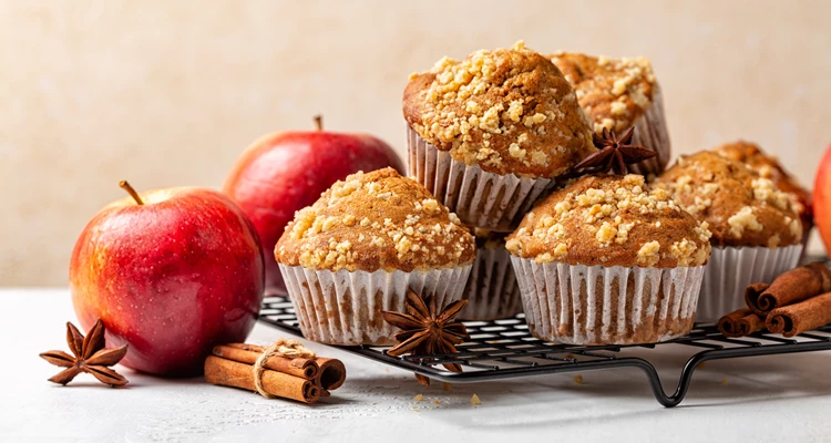 Apfelmuffins mit Zimtstreuseln – herbstlich, saftig und unwiderstehlich